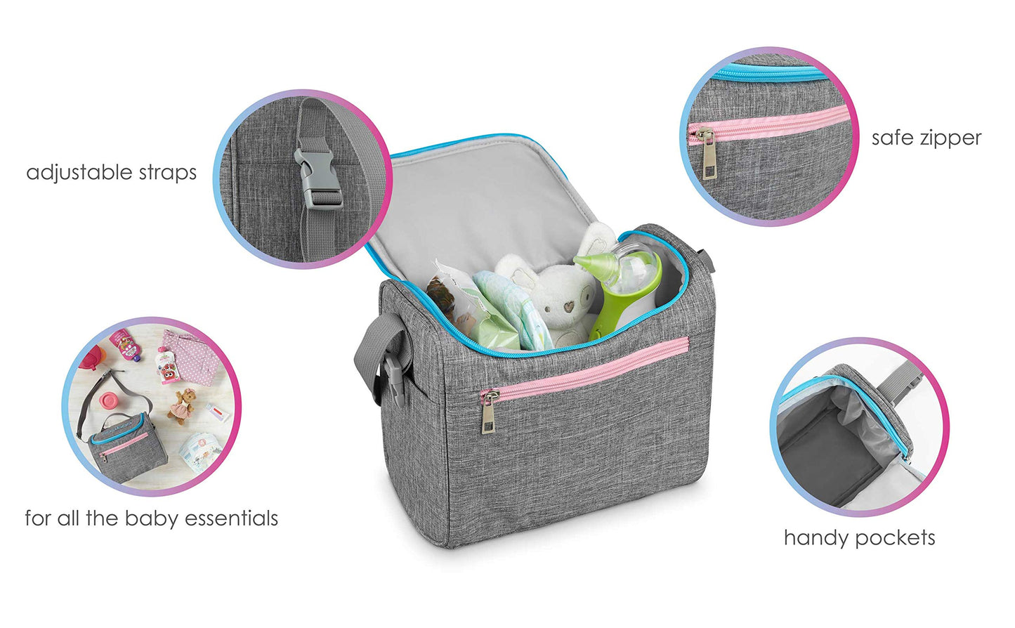 nosiboo Pro Diaper Bag - Baby Organizer